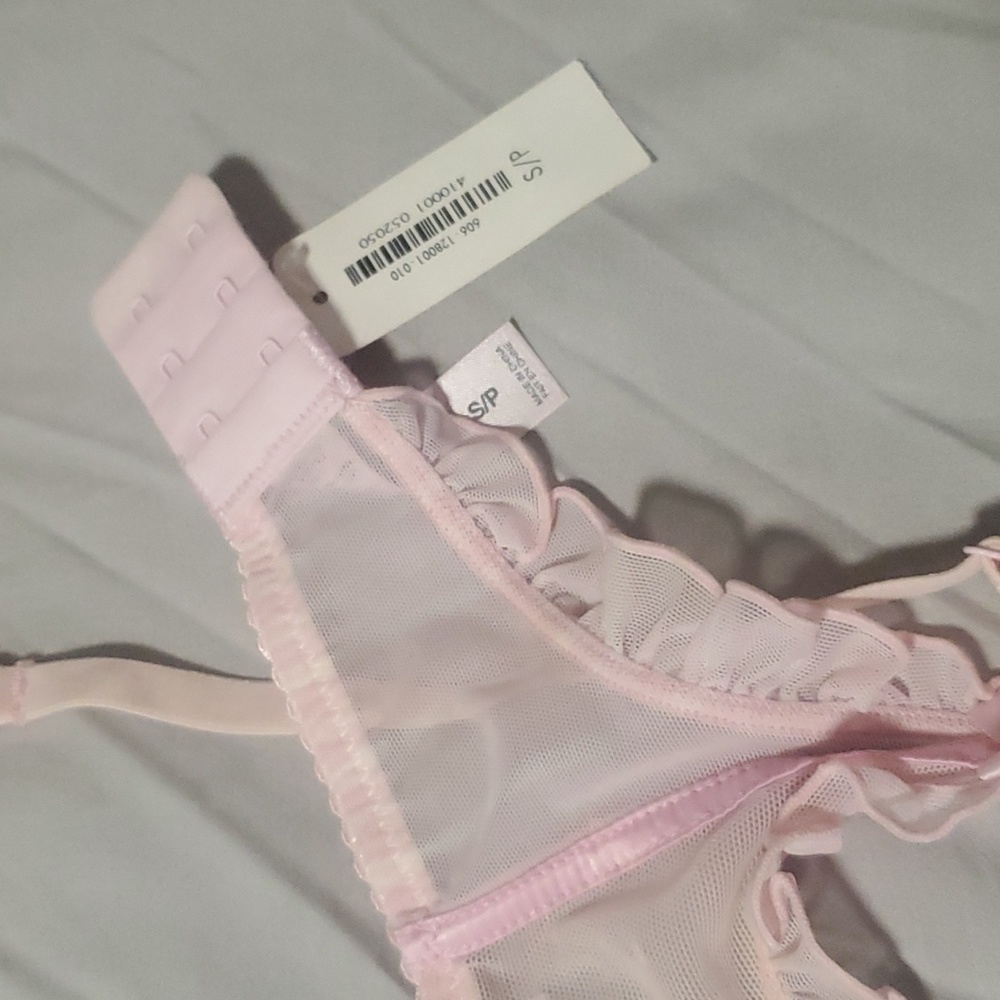 NWT Vintage La Senza Lingerie Corset Thong and Garter Belt Rare - Picture 9 of 11